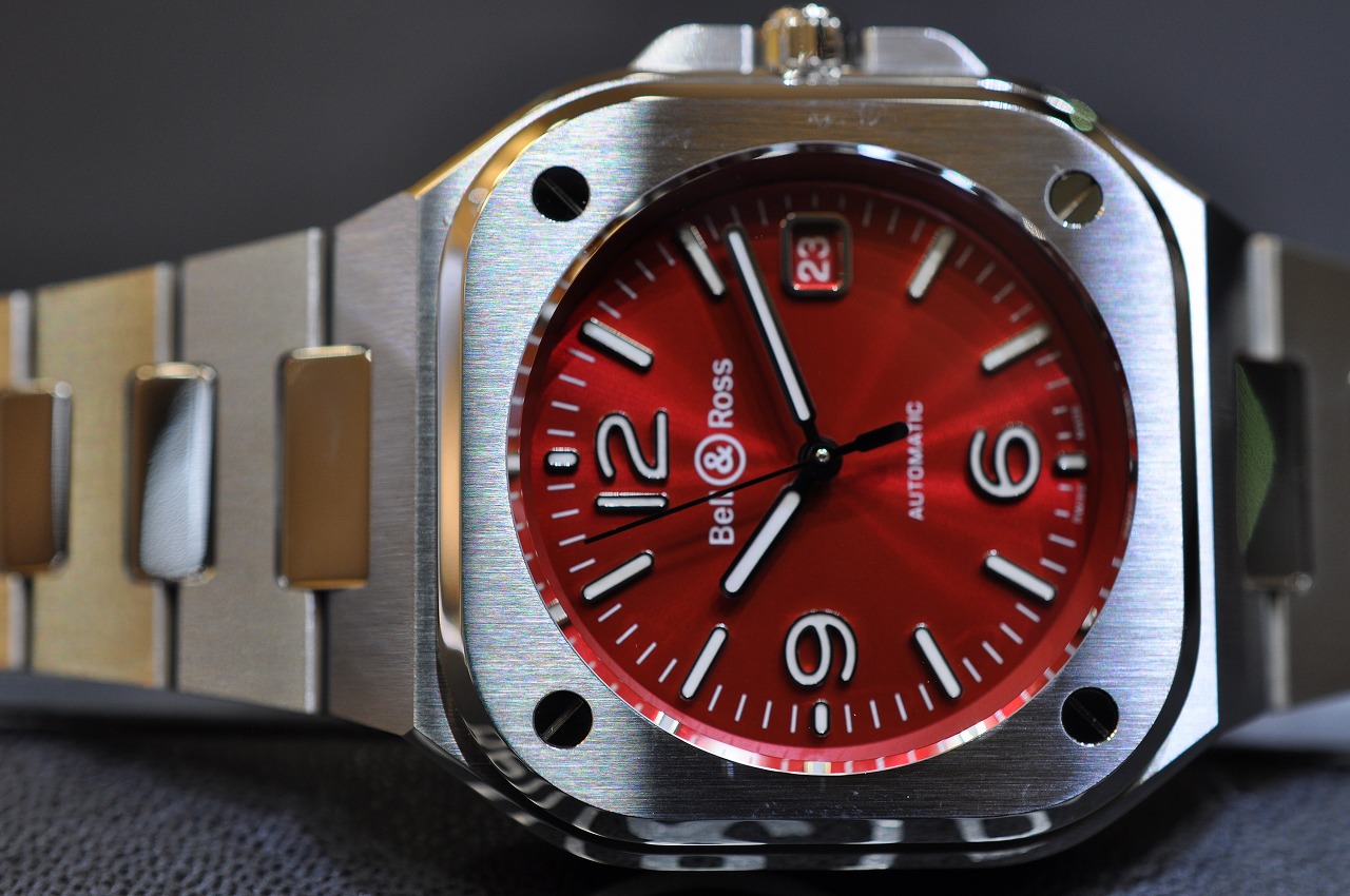 ベル＆ロス Bell & Ross BR05A-R-ST/SST レッド メンズ 腕時計